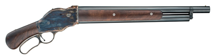 CHIAPPA 1887 SHOTGUN BOOTLEG BLACK 18.5IN RND BBL HAND OILED WALNUT STOCK 5 RND - Win Repeating Arms Promotion